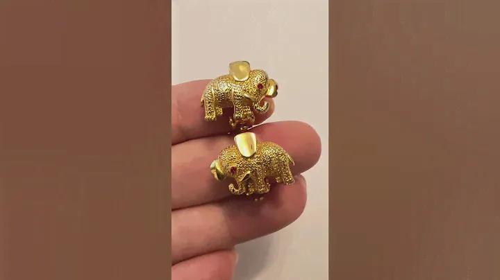 Винтажные клипсы слоники