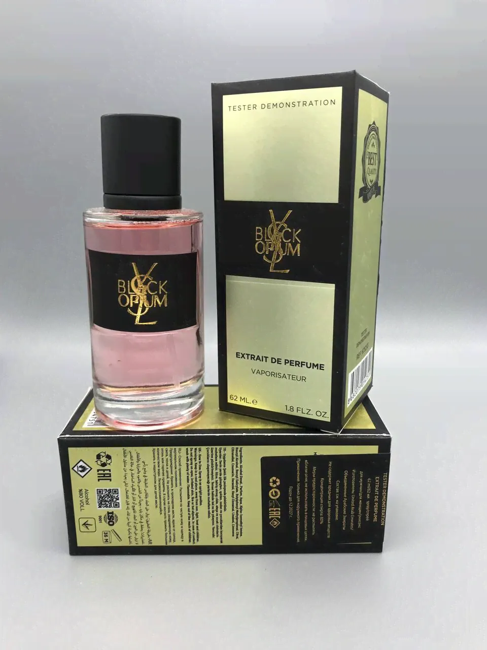 Мини-тестер extrait Yves Saint Laurent "Black Opium" 62ml для неё-0
