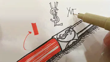 DailyDrawing 06 - Yves Saint Lauren GLOSS VOLUPTE