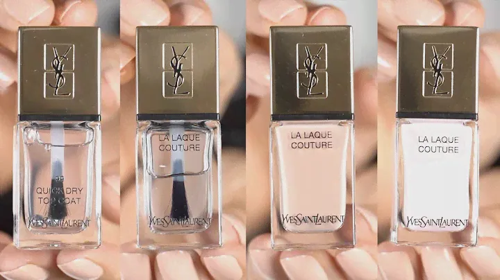 YVES SAINT LAURENT - YSL NAIL POLISH - 22 BEIGE LEGER & 25 ROSE ROMANTIQUE REVIEW